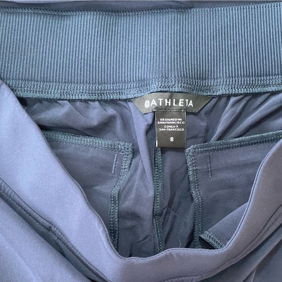 NWT Athleta Brooklyn Mid Rise Ankle Pant in Navy Blue, size 8 - Picture 7 of 11